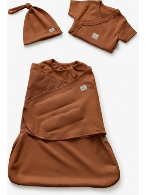 Qundaq Yenidoğan Kundak Seti – Kalça Dostu - Terracotta