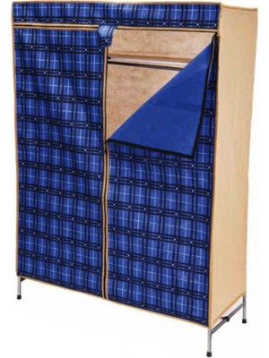 Hace Bazaar Portatif Gardrop Metal Iskelet - Bez Örtü 42X105CM (4887)