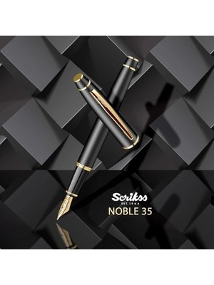Canarino Noble 35 Dolma Kalem Mat Siyah Altın