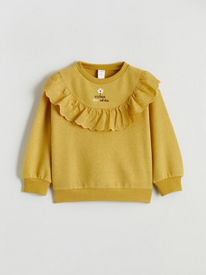 Lc Waikiki Yeni Sezon Bisiklet Yaka Kız Çocuk Sweatshirt