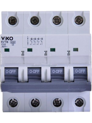 Canarino 6VTB-4C32 Otomatik Sigorta 6ka C Tipi 4 Kutup 32A