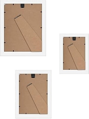 Canarino 10 Parça Beyaz Galeri Duvar Resim Çerçevesi Seti 8X10, 5x7 ve 4x6. Kırılmaya Dayanıklı Cam. Duvar Veya Masa Için Resim Çerçeveleri - Asma Donanım ve Şövale Stantları Dahil