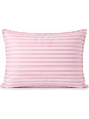 PureText | Pureshine | Çizgili %100 Pamuk Saten 2’li Yastık Kılıfı Seti | 50X70CM |