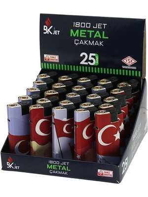 KOKO-1800 Jet Turbo Rezistanslı Manyetöllü Cep Çakmak Rüzgar Bayraklı Izgaralı Manyetolu