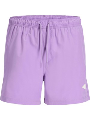 Jack & Jones Jack Jones Jpstmauı Tropıc Solıd Swım Shorts Reg Sn Erkek Mor Deniz Şortu 12291385-19