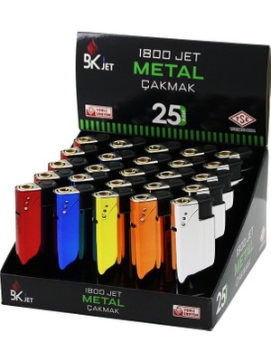 KOKO-1800 Manyetöllü Metal Cep Çakmak Renkli Manyetolu Doldur Kullan