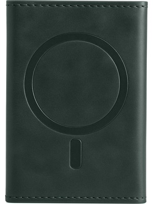 Mey ®  Tema Magsafe Deri Kartlık - Yeşil Najmaddin