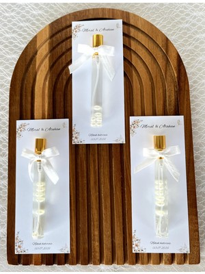 Perivar Kişiye Özel- Nikah Kolonyası – Isim ve Tarihli Kartlı - Incili Cam Şişe Düğün Nikah Söz Hediyeliği