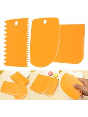 Ozkr Store Hamur Şekillendirici Kesici Kazıyıcı Pasta Kek Dekorasyon Seti
