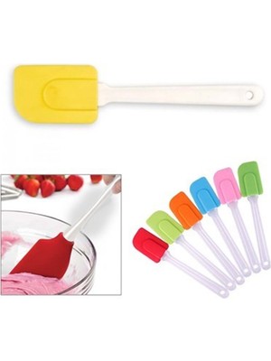 Ozkr Store Dekoratif Renkli Silikon Spatula Pratik Sevimli Spatula Kaşık
