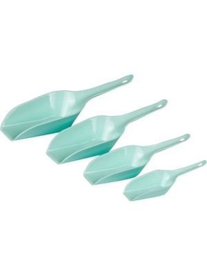 Ozkr Store 4 Parça Ölçü Erzak Kürek Kaşık