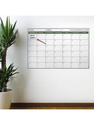 KSB Store Manyetik Yapışkanlı Bir Aylık Program Planlayıcı Takvim 85X56 cm