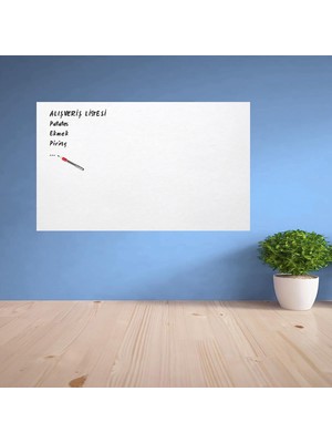 Mabelme Store Ders Çalışma Yazı Tahtası Manyetik Duvar Stickerı 100X60 cm