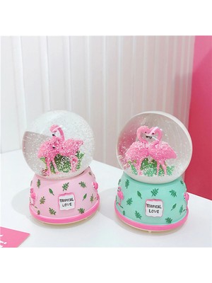 Hace Bazaar Büyük Flamingo Kar Küresi