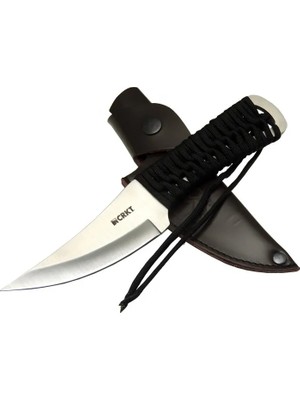 Ozkr Store Crkt Scrub Fixed 2712 Wy Kamp / Outdoor Bıçak 22,5cm - Ipli Sap, Deri Kılıflı