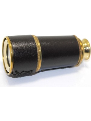 Ozkr Store Ahşap Kutulu Derili Pirinç Dürbün 7669