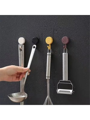 Ozkr Store Kendinden Yapışkanlı Renkli Duvar Askısı (10LU Set)