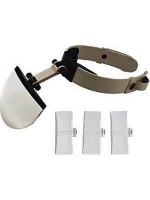 Ozkr Store Şapka Tip Kask Büyüteç, 4 Farklı Büyütme Lensli Büyüteç