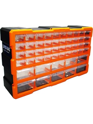 Ozkr Store 50Lİ Mega 10BYK+40KÇK Monoblok Drawer Çekmece Seti 62X15.7X36CM Herhangi Bir Renk Gönderilir