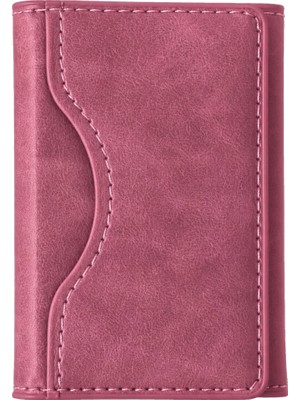 Akıllı Bayi Joko Tema Magsafe Deri Kartlık - Pembe