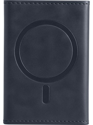 Akıllı Bayi Joko Tema Magsafe Deri Kartlık - Lacivert