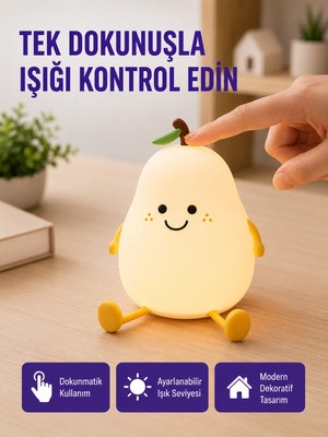 İlk El Grup  Dekoratif Armut LED Lamba Renk Ayarlı Şarj Edilebilir