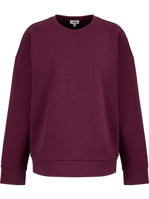 Jeep Bordo Kadın Bisiklet Yaka Relaxed Baskılı Sweatshirt J5WL-SWT7089