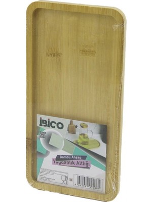 Hace Bazaar Dikdörtgen Ahşap Bambu Yağdanlık Altlık Mini Tepsi 12 x 23.4 x 0.8cm (4887)