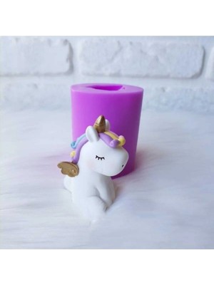 Himi Pasta Süsleri Unicorn Maket Kürdanlı Cupcake Pasta Süsü Doğum Günü Süsleri Kürdan Süsü