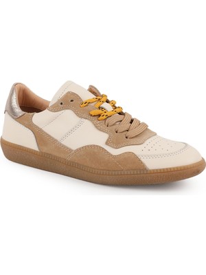 Mammamia Kadın Sneaker Bağcıklı Hakiki Süet Yürüyüş Hafif Taban Retro 26Y-870