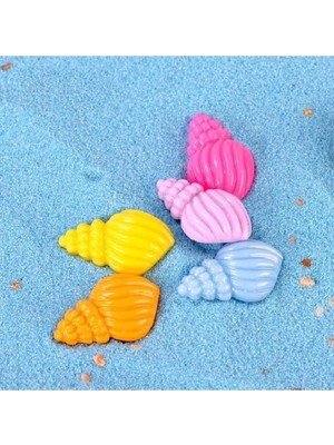 Himi Pasta Süsleri Minik 5'li Deniz Kabuğu Maket Kürdanlı Cupcake Pasta Süsü Doğum Günü Süsleri Kürdan Süsü