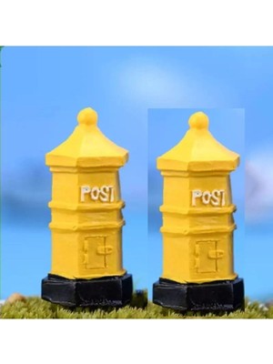 Himi Pasta Süsleri 2'li Minik Posta Kutusu Maket Kürdanlı Cupcake Pasta Süsü Doğum Günü Süsleri Pasta Kürdanı