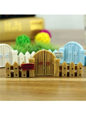 Himi Pasta Süsleri 1 Adet Kapılı Çit Maket Kürdanlı Cupcake Pasta Süsü Doğum Günü Süsleri Kürdan Süsü