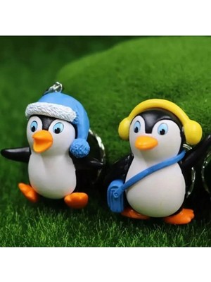Himi Pasta Süsleri 2'li Penguen Maket Kürdanlı Cupcake Pasta Süsü Doğum Günü Süsleri Kürdan Süsü