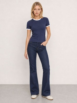 Loft Slim Fit Kadın Tshirt K.kol