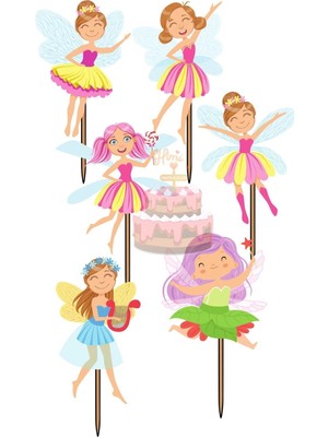 Himi Pasta Süsleri Peri Melek Pasta Süsleri Kız Erkek Çocuk Maket Pasta Kürdanı Pasta Süsleri Cupcake Kürdan Süsleri