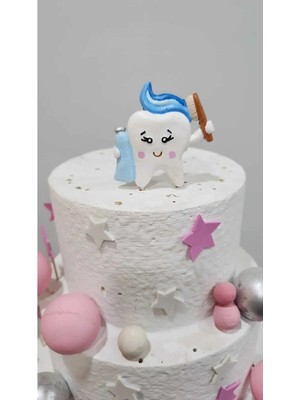 Himi Pasta Süsleri Diş Buğdayı Erkek Maket Kürdanlı Cupcake Pasta Süsü Doğum Günü Süsleri Pasta Kürdanı Kürdan Süsü