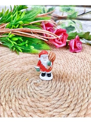 Himi Pasta Süsleri Noel Baba Maket Kürdanlı Cupcake Pasta Süsü Doğum Günü Süsleri Kürdan Süsü