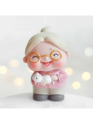 Himi Pasta Süsleri Nine Maket Kürdanlı Cupcake Pasta Süsü Doğum Günü Süsleri Kürdan Süsü