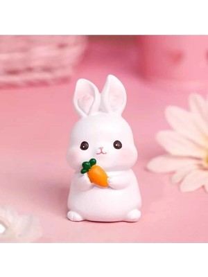 Himi Pasta Süsleri 2'li Tavşan Maket Kürdanlı Cupcake Pasta Süsü Doğum Günü Süsleri Kürdan Süsü