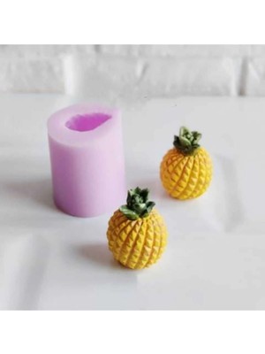 Himi Pasta Süsleri 2'li Ananas Maket Kürdanlı Cupcake Pasta Süsü Doğum Günü Süsleri Kürdan Süsü