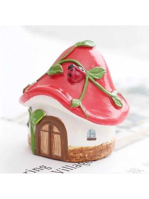 Himi Pasta Süsleri Mantar Ev Maket Kürdanlı Cupcake Pasta Süsü Doğum Günü Süsleri Kürdan Süsü