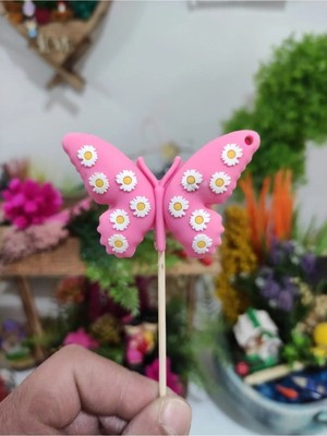 Himi Pasta Süsleri Kelebek Kız Çocuk Maket Kürdanlı Cupcake Pasta Süsü Doğum Günü Süsleri Kürdan Süsü