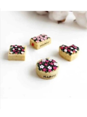 Himi Pasta Süsleri Çiçek Sepetleri Maket Kürdanlı Cupcake Pasta Süsü Doğum Günü Süsleri Kürdan Süsü