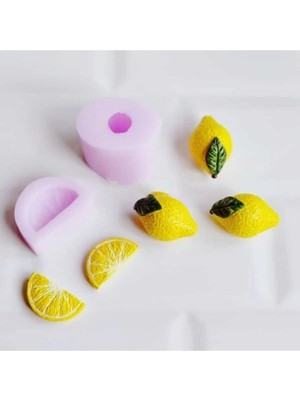 Himi Pasta Süsleri Limon 5'li Maket Kürdanlı Cupcake Pasta Süsü Doğum Günü Süsleri Kürdan Süsü