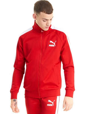 Puma Iconic T7 Track Erkek Kırmızı Günlük Stil Sweatshirt 53009411