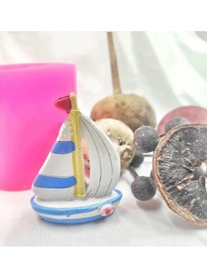 Himi Pasta Süsleri Yelkenli 2 Adet Maket Kürdanlı Cupcake Pasta Süsü Doğum Günü Süsleri Kürdan Süsü