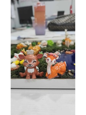 Himi Pasta Süsleri Ceylan 2 Adet Maket Kürdanlı Cupcake Pasta Süsü Doğum Günü Süsleri Kürdan Süsü