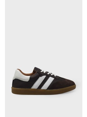 Kanuga Kadın Deri Sneaker Kahve AYK1983