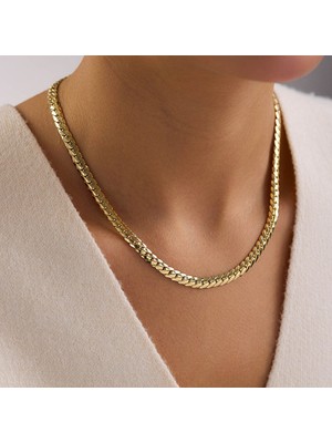 Sembol Gold 14 Ayar Cuban Gurmet Altın Kolye 5.50 Gram 50 cm 6 mm